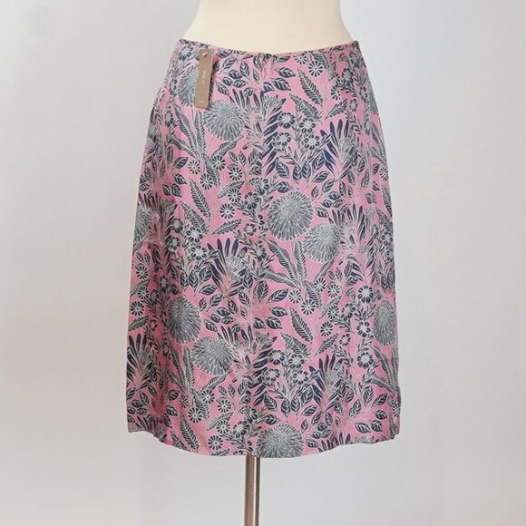 J Crew X Abigail Borg Silk Slip Skirt Prairie Rose - Size 6 - NWT - Picture 3 of 6
